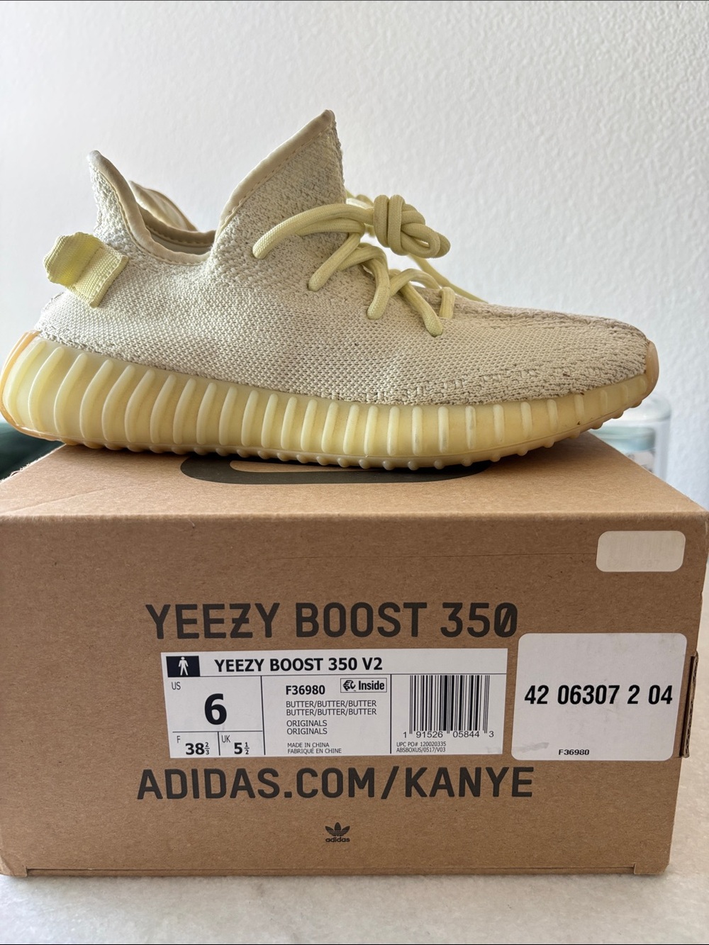 adidas Yeezy Boost 350 V2 Butter Sneakers